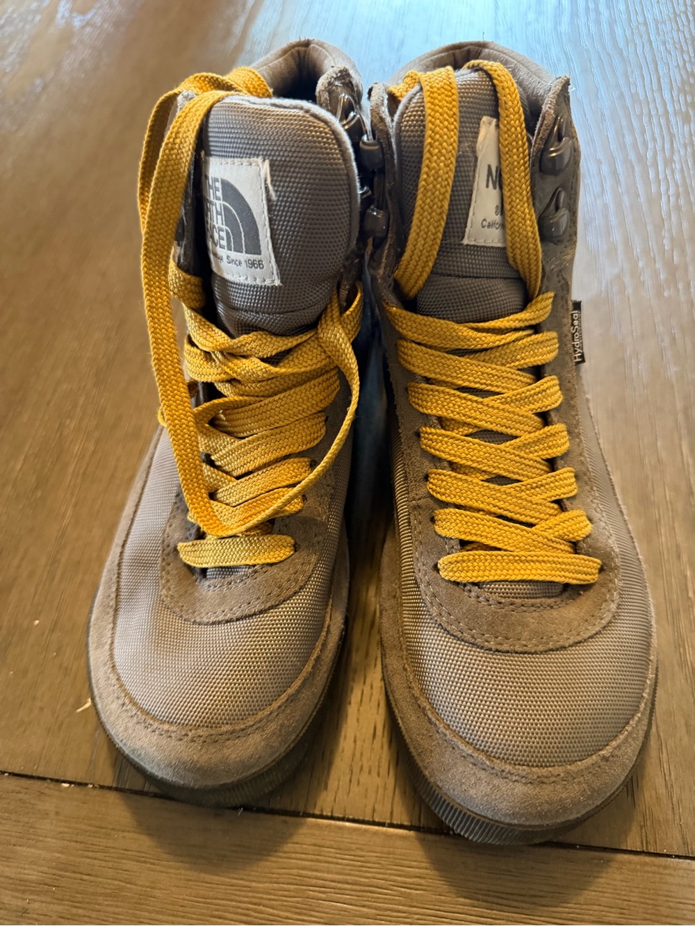The North Face Gray and Yellow Waterproof Hiking Boots great condition! - Picture 2 of 7